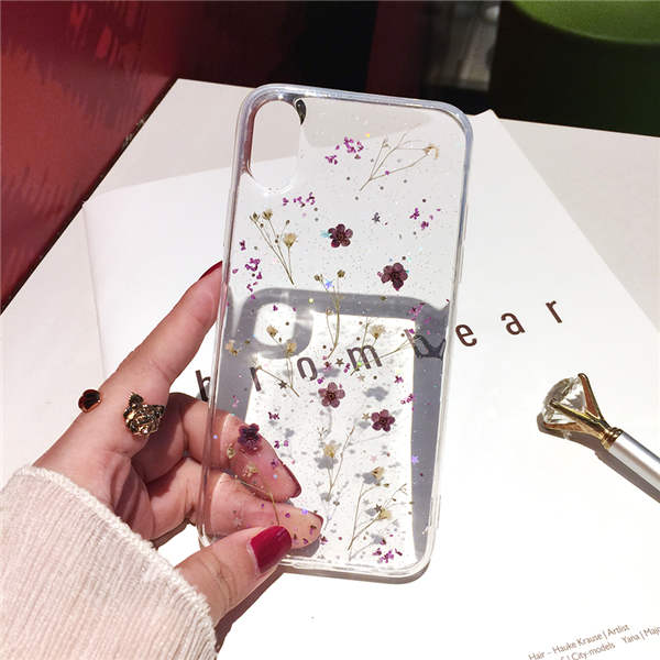 Capa de Silicone Flores para iPhone